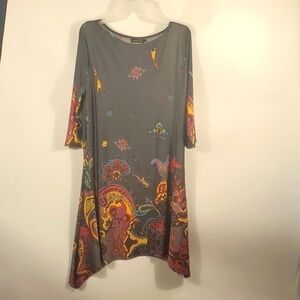 Reborn asymmetric pattern Dress Size Large